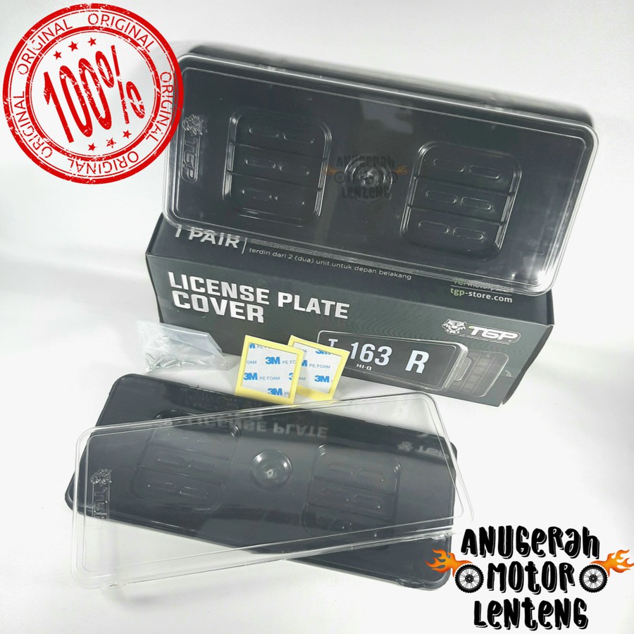 Tempat Dudukan Cover Plat Nomor New TGP License Plat Cover TGP Bening