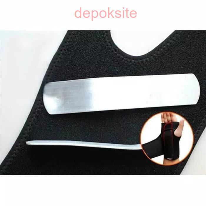 1 Pcs 1676 Pelindung Lengan Tangan Removable Steel Wrist Bracers Wrist Support Splint Hand Wristband