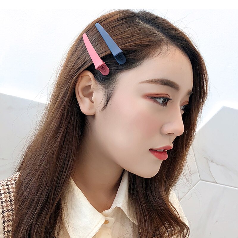 1pcs Jepit Rambut Warna solid buram Korea Model Lucu Aksesoris Rambut Hairpin Poni Import wanita Aksesoris