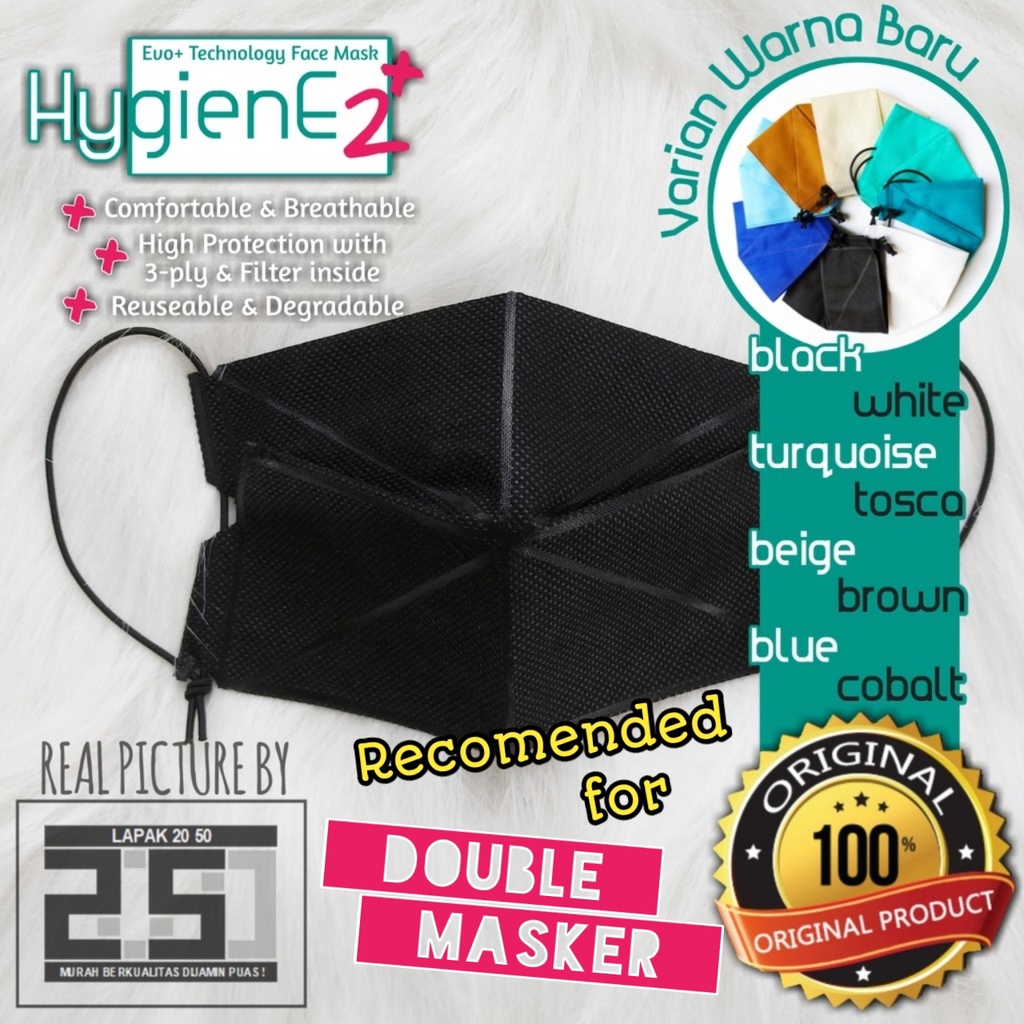 MASKER DUCKBIL KAIN 3 LAPIS ANAK DAN BALITA 3D EVO HYGIENEZ PREMIUM ANTI DROPLET EARLOOP HIJAB DEWASA DUCKBILL 3 PLY ANTI DEBU MURAH 1 2 3 TAHUN