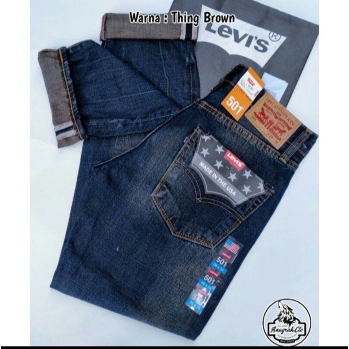 celana jeans 501 premium celana  panjang standar pria celana pria model baru / celan distro pria