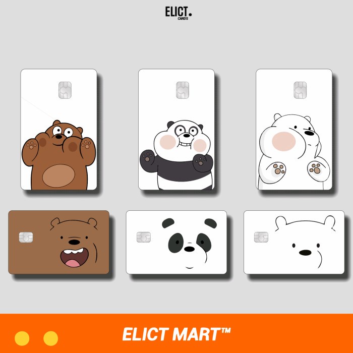 

We Bare Bears Edition | Skin/Stiker Kartu ATM