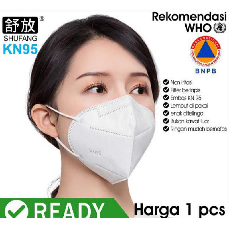 MSECom Masker KN95 Original Masker Bahan Berlapis MEDAN