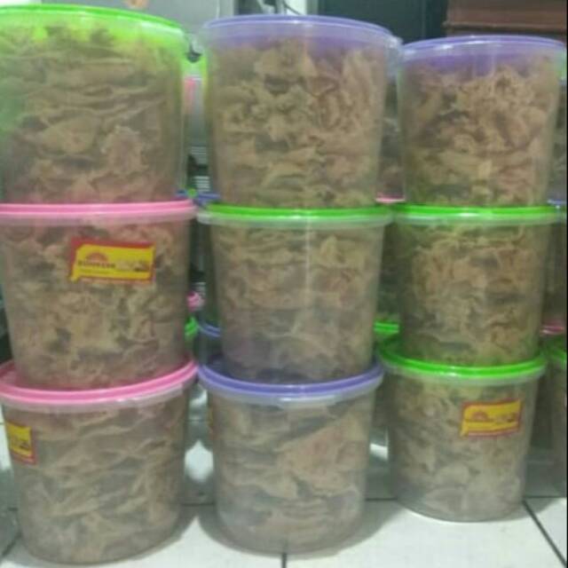 Peyek Kacang Tanah | Hijau | Rebon | Teri | Bayam | Teri Medan | Udang Basah | Ketumbar Toples 5 Lt