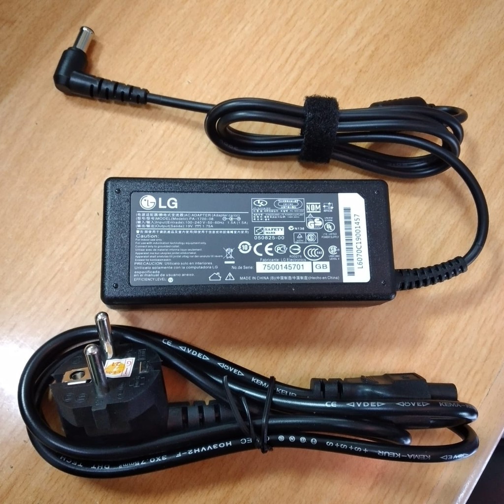 lg original Adaptor Monitor Televisi TV lcd led LG 19V 1.7A 1.6A