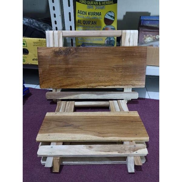 Meja lipat meja ngaji kecil kayu jati