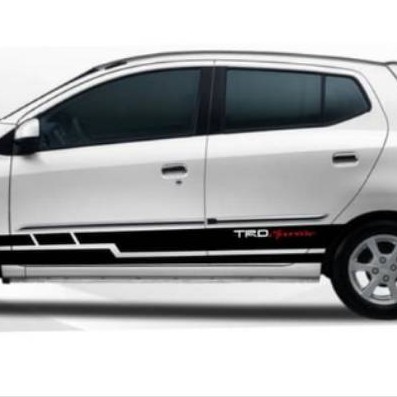 Sticker mobil toyota agya / sticker body samping mobil agya / stiker trd sportivo