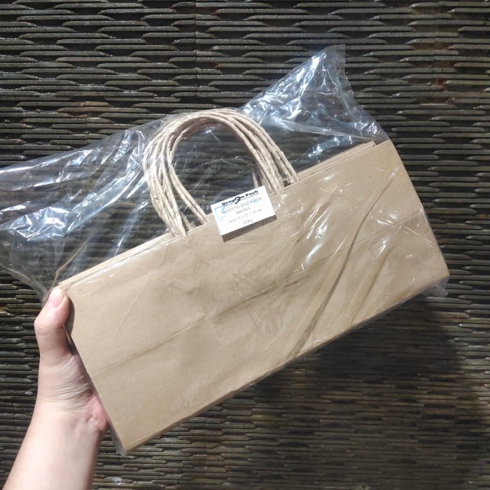 

✨ BISA COD ✨ Shopping Bag 15 x 35 x 15 cm - Paper Bag / Kantong Kertas isi 12 pcs