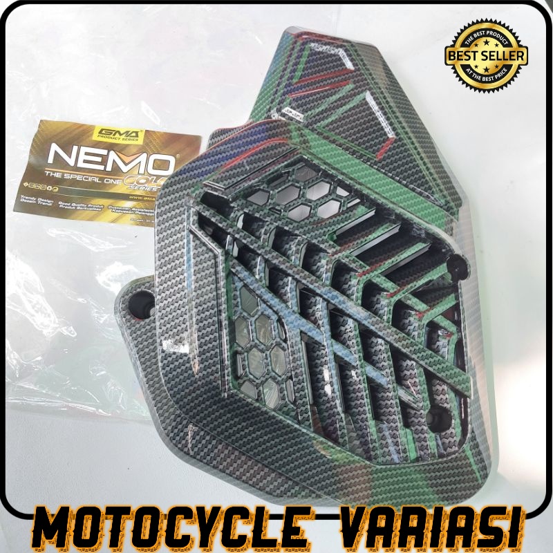 Cover radiator pcx adv carbon nemo