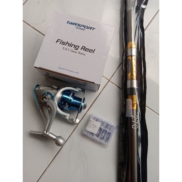 Joran 270cm dan Reel TaffSPORT 30000