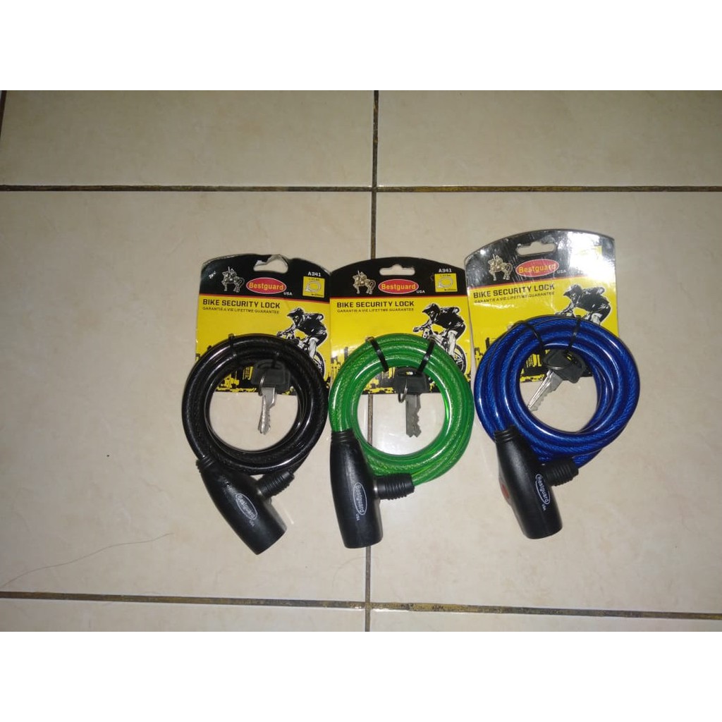 Kunci Gembok Sepeda-Bike Bicycle Lock Ring 110CM Portable Cable Lock