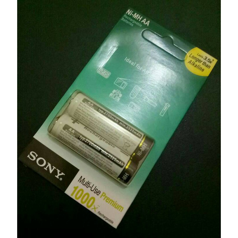 Batre baterai rechargeable charge AA sony-Batre cas sony