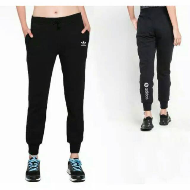 Celana Gaming / Training Panjang / Jogger Adidas Wanita