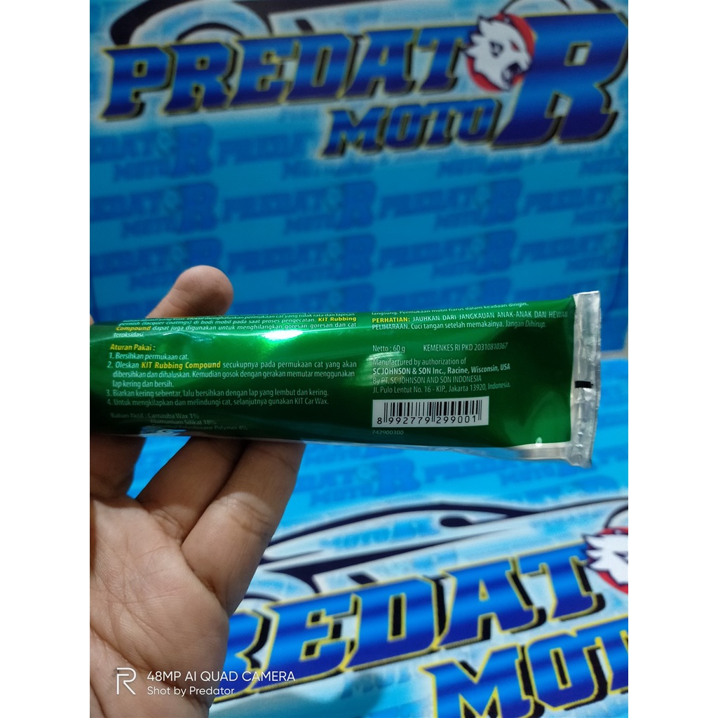 PALING SERING DI PAKAI TUKANG POLES KIT RUBBING COMPOUND TUBE 60GR PENGHILANG LECET GORES BODY KENDARAAN