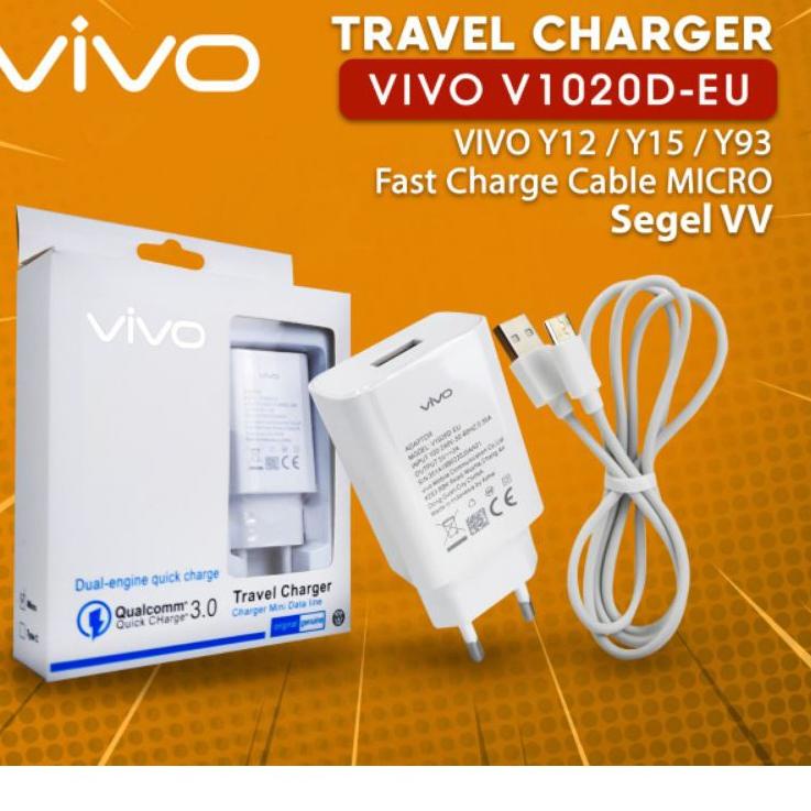 Hadir Terlaris TRAVEL CHARGER VIVO ORIGINAL V1020D-EU FAST CHARGING