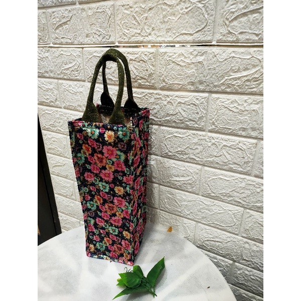 tas jinjing botol tumbler bag bahan kanvas size 12x12x33cm tali webbing tebal