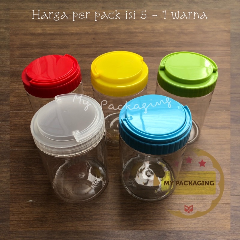 5pcs - Toples Tabung Silinder 750ml | Jar Plastik 750 ml