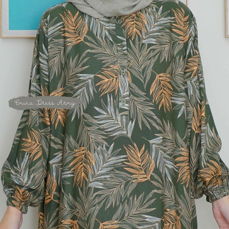 BAJU WANITA LONG DRESS DASTER JUMBO RUMAHAN KEKINIAN KATUN RAYON LD 130