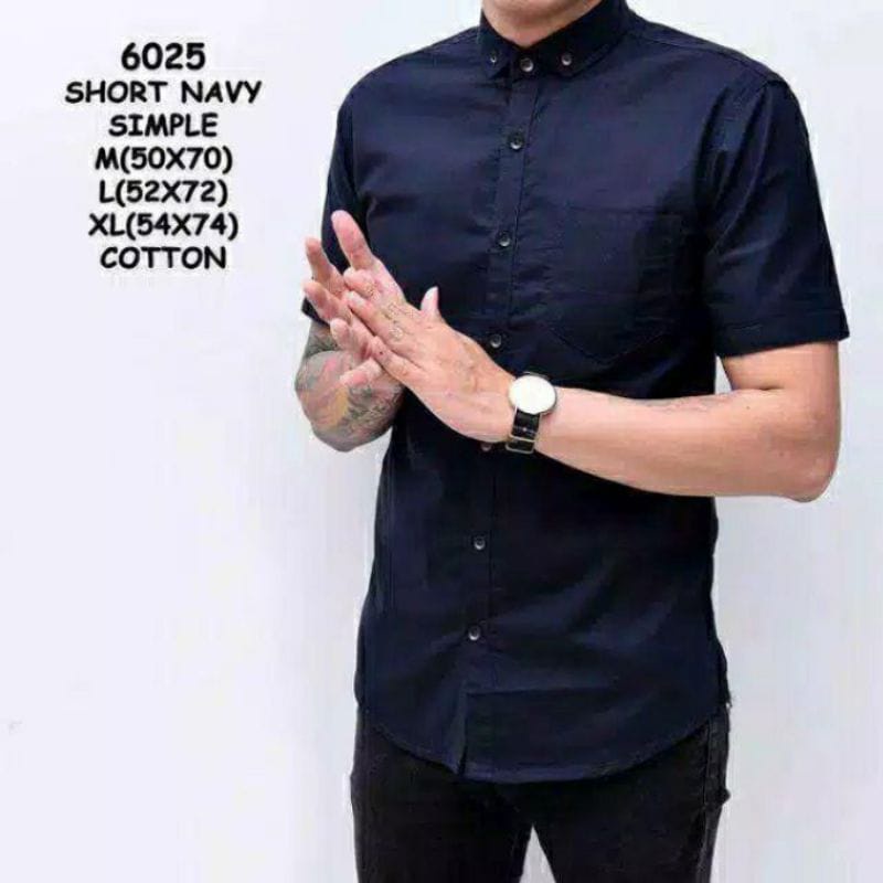 Paket Hemat Kemeja Polos Lengan Pendek Pria Slimfit Casual Formal Terlaris Murah Baju Cowok Kasual Premium Distro Atasan cowo Kerja Kantor Terbaru Kekinian Laki Korean Fashion Original