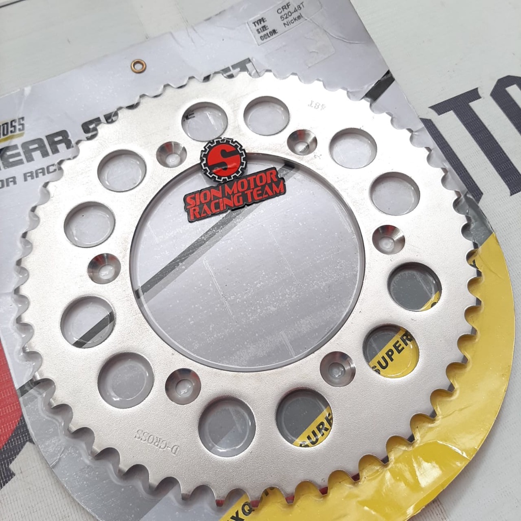 Gir Gear Belakang / Rear Sprocket 520 Honda CRF 150 520 -  48T D-Cross Nickel-2