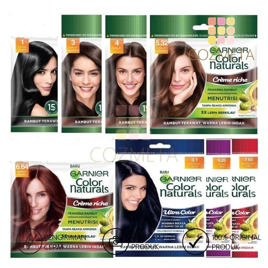 Garnier Color Naturals Sachet Creme Riche Perwarna Rambut