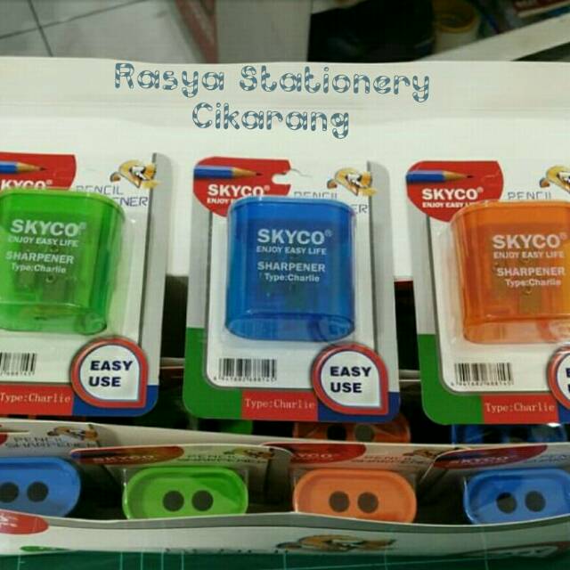 

Skyco Sharpener Double Hole Type Charlie / Rautan Skyco Dua Lubang Type Charlie
