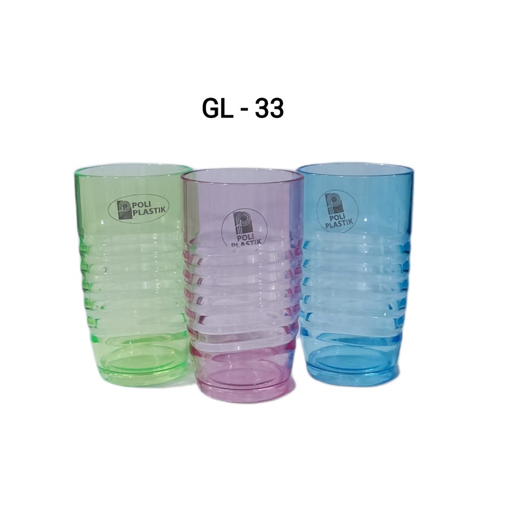 GELAS MINUM TEH ALUR WARNA GL-33