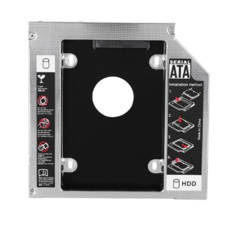 casing SSD HDD Caddy 9,5 mm / 9,5 mm SATA DVD Slot Hardisk