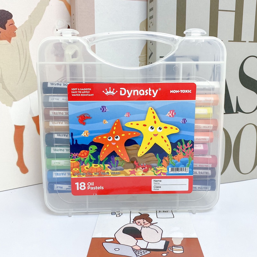 

Crayon Dynasty isi 18 Pcs Warna / Oil Pastel / Krayon Set Dynasty Alat Tulis Non Toxic Menggambar Mewarnai Anak Sekolah Harga Grosir