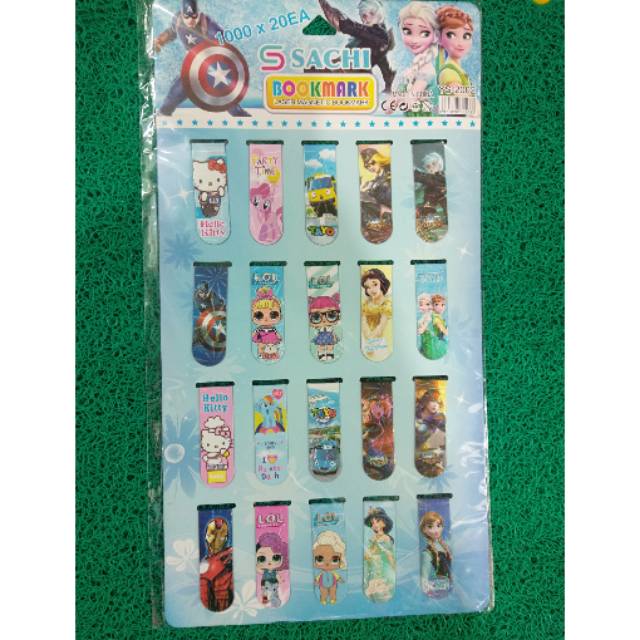 

Sticnote / pembatas buku mangnet isi 20 pcs