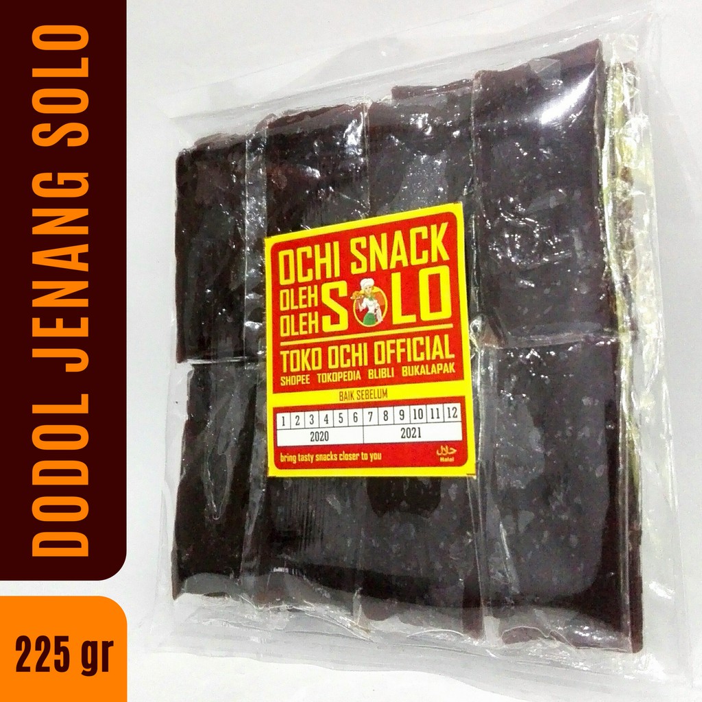 

JENANG KHAS SOLO, DODOL SOLO, JENANG JAWA POTONG 230 GR OCHI SNACK – MANIS & GURIH