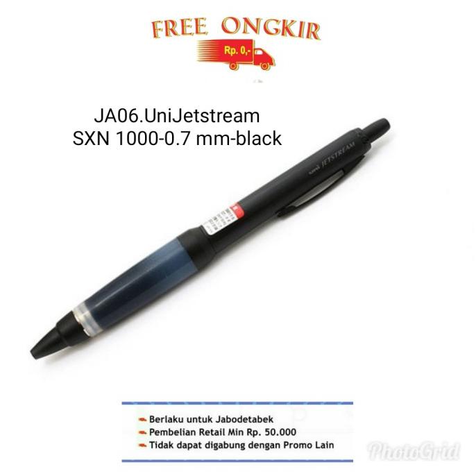 

JA06. Uni Jetstream SXN-100-0.7 mm- BLACKjip - Hitam