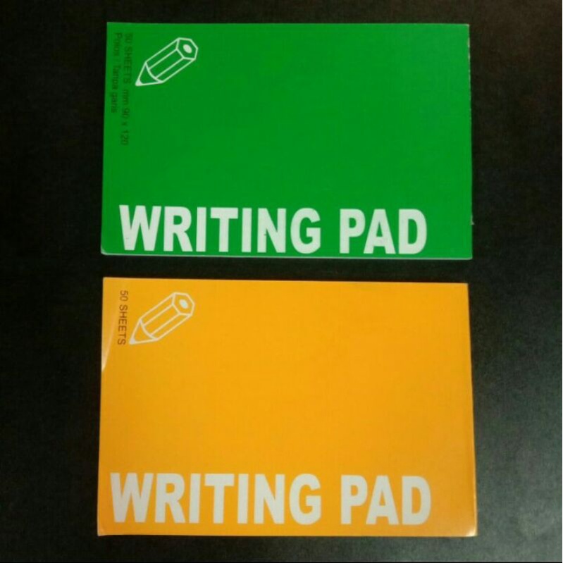 

Buku Notes Writing Pad Polos / Bergaris