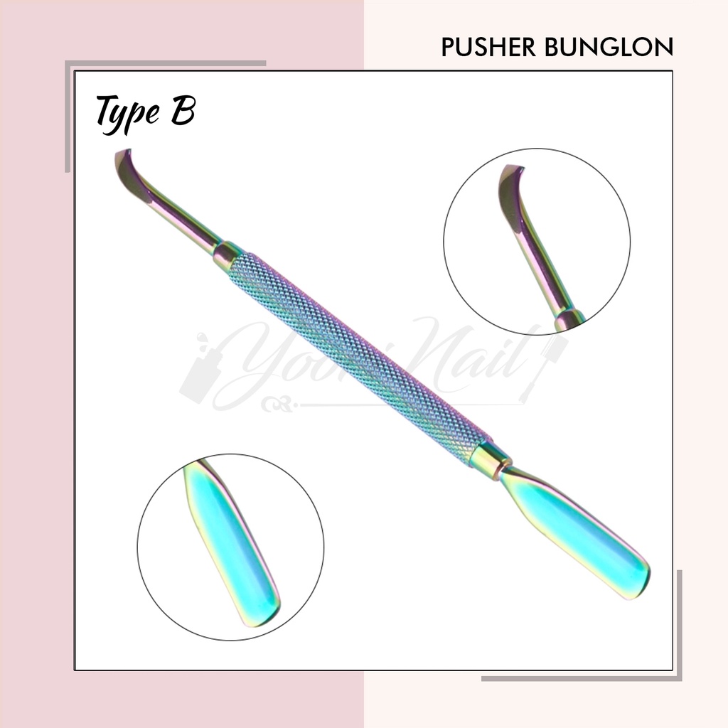 Pusher Bunglon cuticle pusher manicure nail art pendorong kutikula