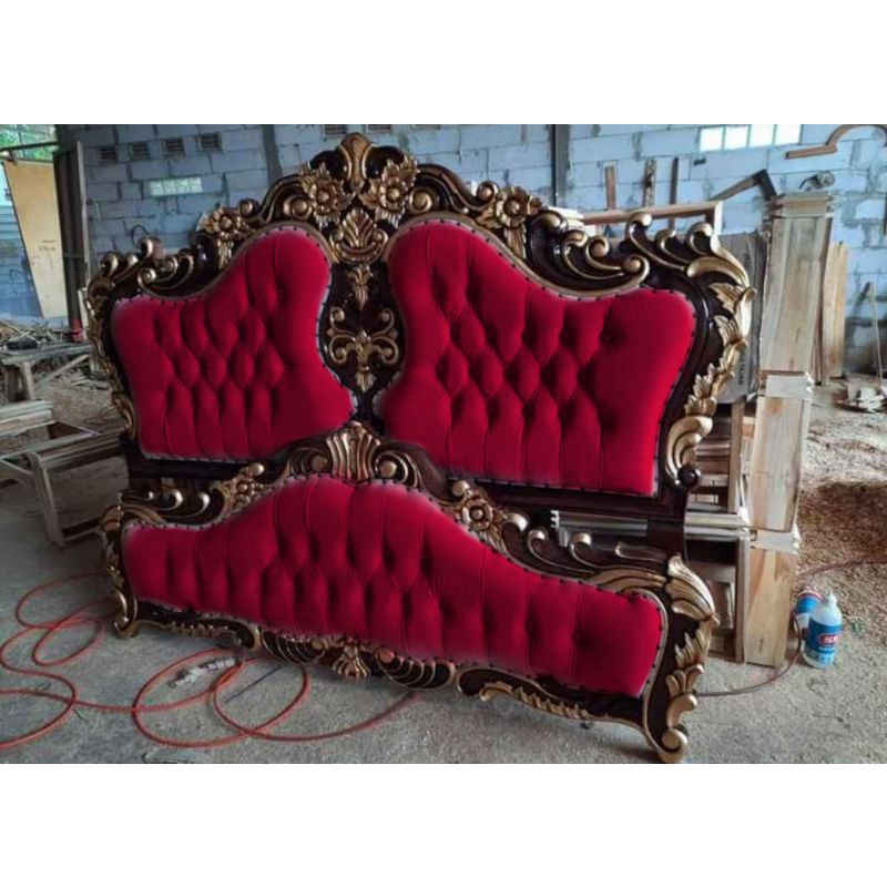 Ranjang Kayu Jati Kombinasi, tempat tidur Mewah