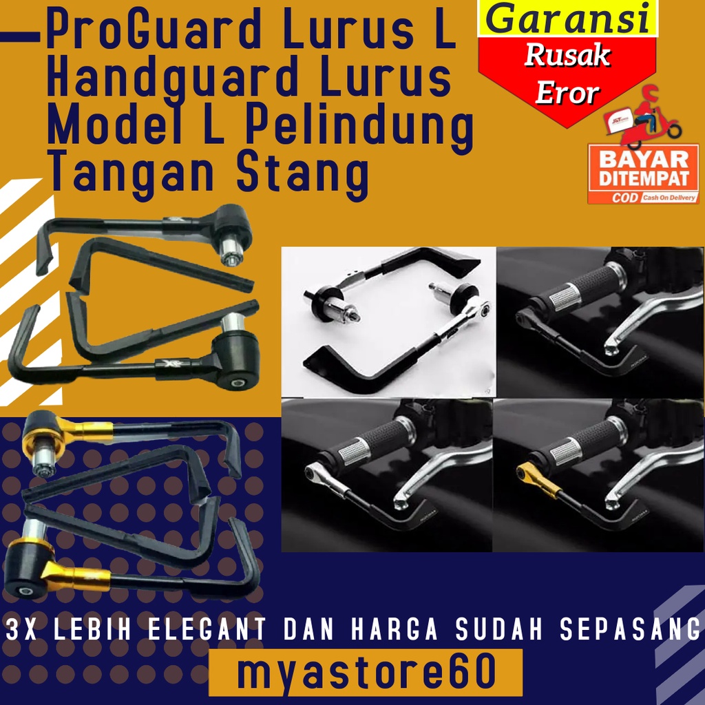 ProGuard Pro Guard Lurus L Handguard Hand Guard Lurus Model L Pelindung Tangan Handfat Hand Fat Stang