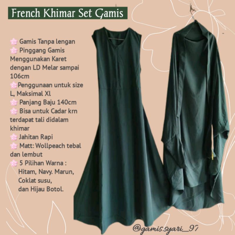 *Gamis French Khimar Set*