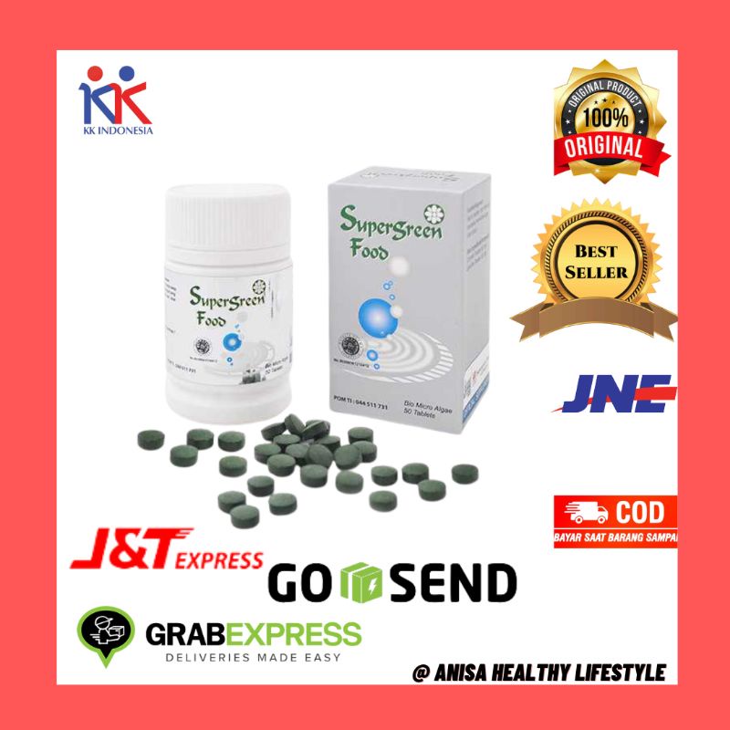 Supergreen Food(SGF 50 tablets), Suplemen Kesehatan KK Indonesia