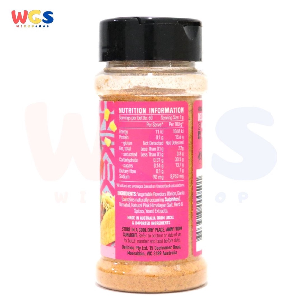 Deliciou Taco Seasoning Mexican Fiesta 60 gr