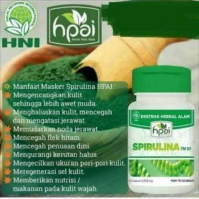 Neogpjakarta - SPIRULINA HPAI ORIGINAL ANTIOKSIDAN - BELI 10 GRATIS 1 - Lapak RizkiBarokah 