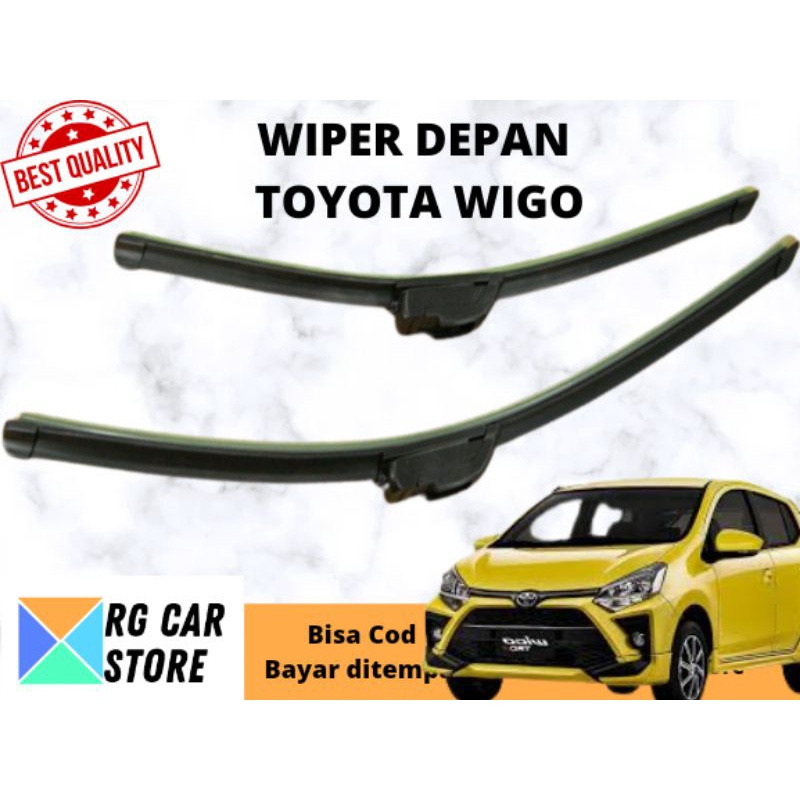 WIPER TOYOTA WIGO FRAMELESS 2PCS PLUG N PLAY BEST QUALITY