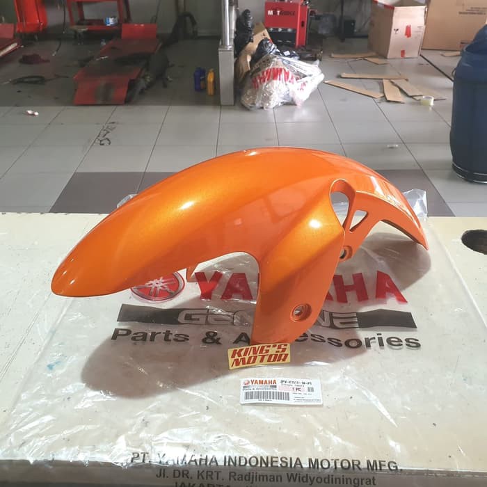 SPAKBOR DEPAN MX KING ORANGE (2PV-10-P1) ASLI YAMAHA