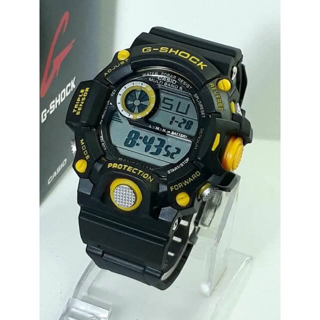 Jam tangan pria murah G-SHOCK Rangeman GW9400 black lisd yellow