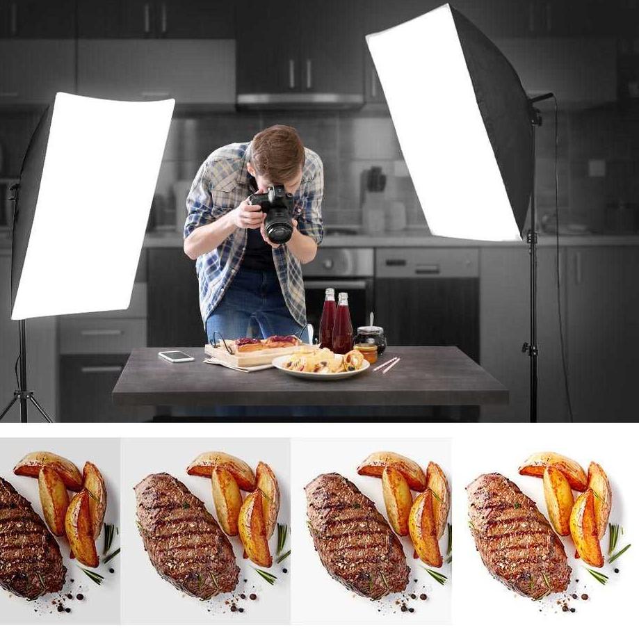 Banyak Stock Paket Softbox Lighting Lampu Studio Foto Video E27 Single Socket Payung Reflektor TaffSTUDIO