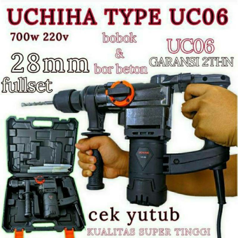 Hammer drill Uchiha japan terkuat type Uc06 Bor Bobok beton