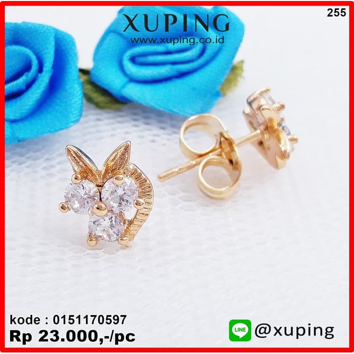 XUPING ANTING TUSUK MOTIF EMAS ZIRCON 0151170597