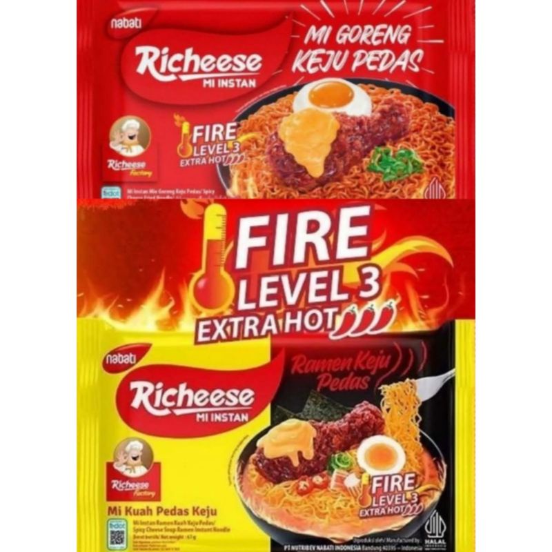 

Mie Richesee / Mie Goreng Keju Pedas / Ramen Keju Pedas / Mie Richesee Level 3