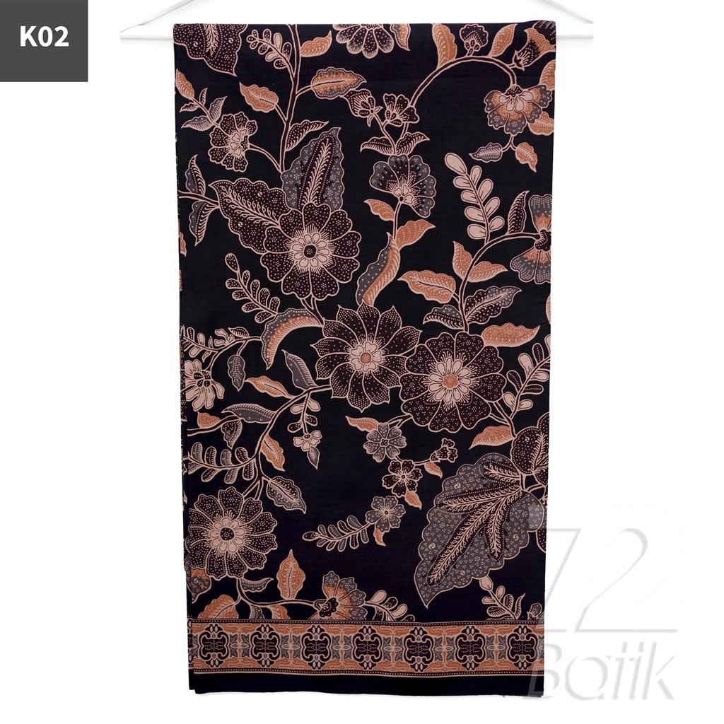 KAIN BATIK PREMIUM Bahan Katun Motif Kembang Sari Warna Cream 721184 Cap 72 Jarik Jarit Samping Kebat Panjang Batik Katun Modern Premium Bahan Seragam Batik Pernikahan Kantor Keluarga Murah Kamen Jadi Batik Bali Lembaran