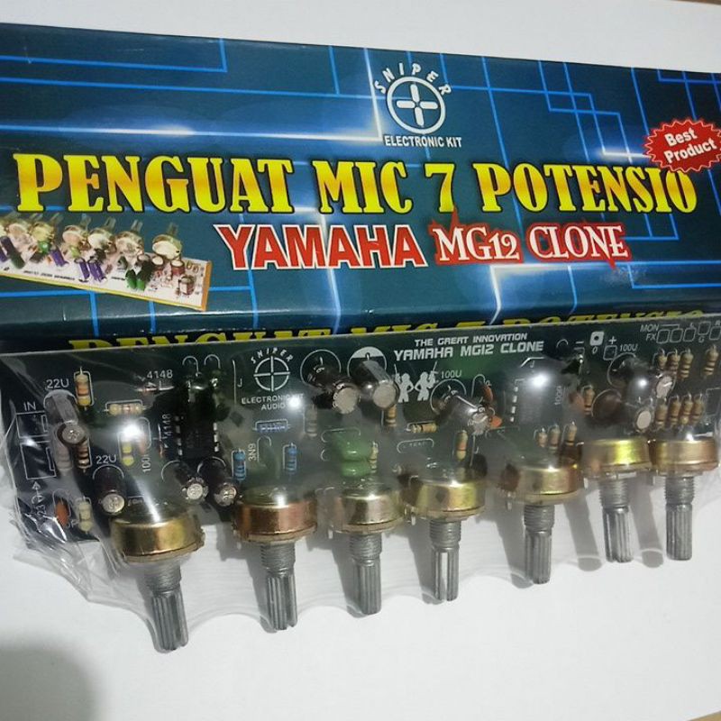 Kit Mixer Yamaha Penguat mic 7 Potensio