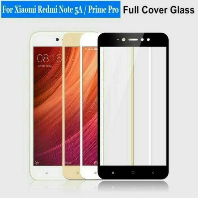 Tempered glass redmi note 5a full cover